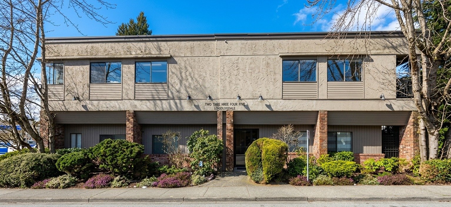 Longine Properties building exterior at 2345 Lonsdale Ave, North Vancouver